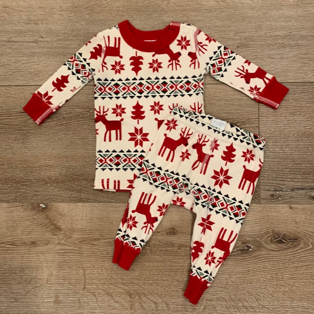 Hanna Andersson holiday baby pajamas